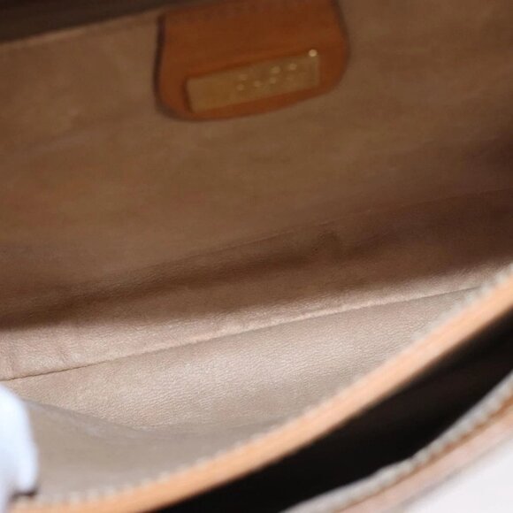 GUCCI Micro GG Supreme Shoulder Bag PVC Beige Gold 001 14 5364 Auth ep7769 - Picture 10 of 16